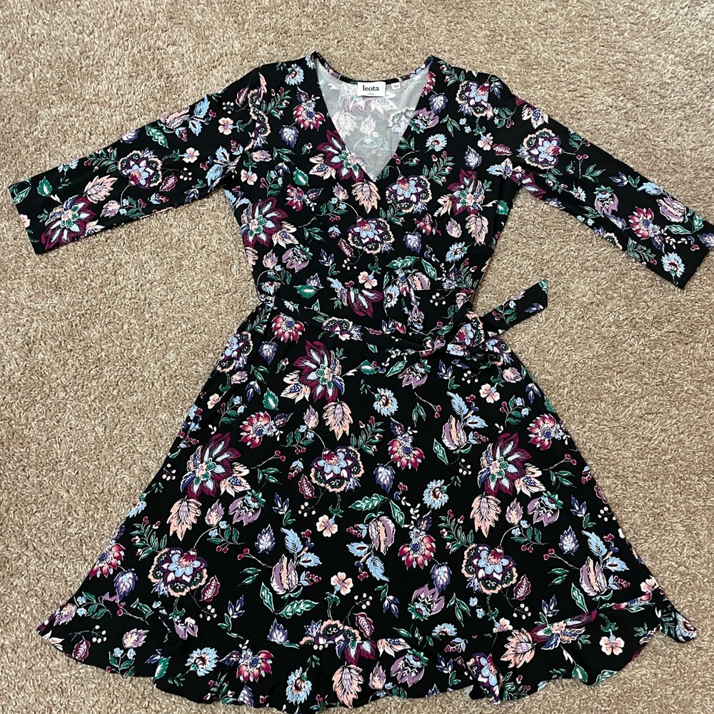 Leota - Libby Faux Wrap Knit Dress